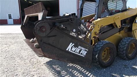 kwik pik skid steer|kwik pik rock pickers.